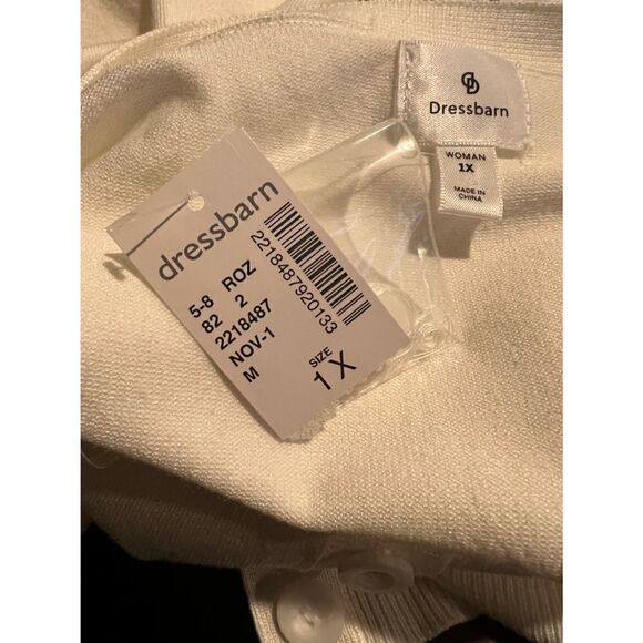 Beaded Button Down Cardigan Sweater by Dressbarn - Picture 6 of 7